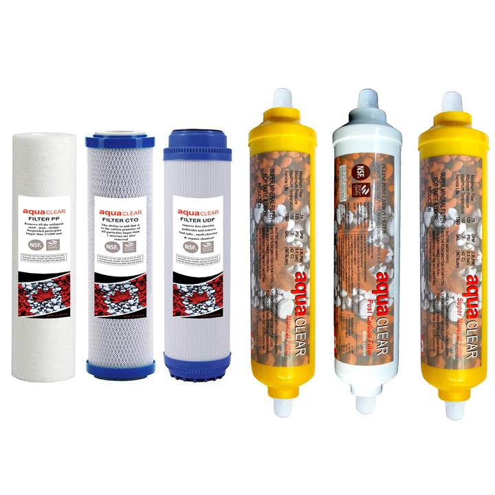 فیلتر تصفیه کننده آب آکوآ کلیر مدل REFILL - AC6 مجموعه 6 عددی